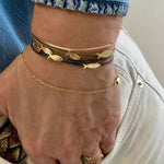 HYDRA-Mymosaa_Bracelet_cordon_3_poissons_en_or_et_argent_porte