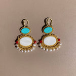 Hera-Mymosaa-boucles-d-oreille_de_mediterranee_corail_turquoise_nacre_argent_or18K