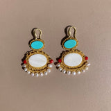 Hera-Mymosaa-boucles-d-oreille_de_mediterranee_corail_turquoise_nacre_argent_or18K