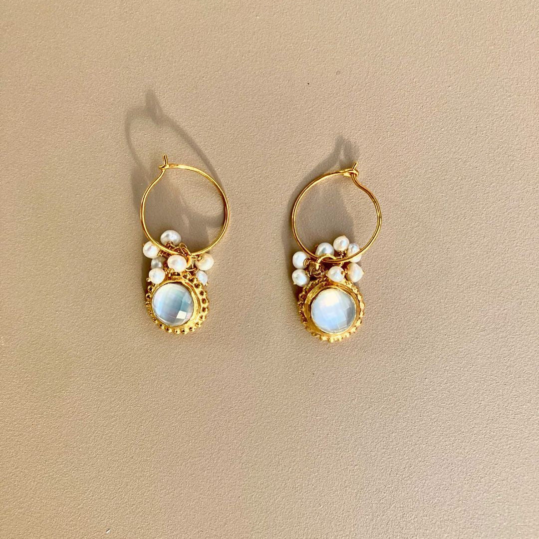 KYTHERA_boucles_d_oreille_nacre_perles_cristal_en_argent_massif_et_or_24K