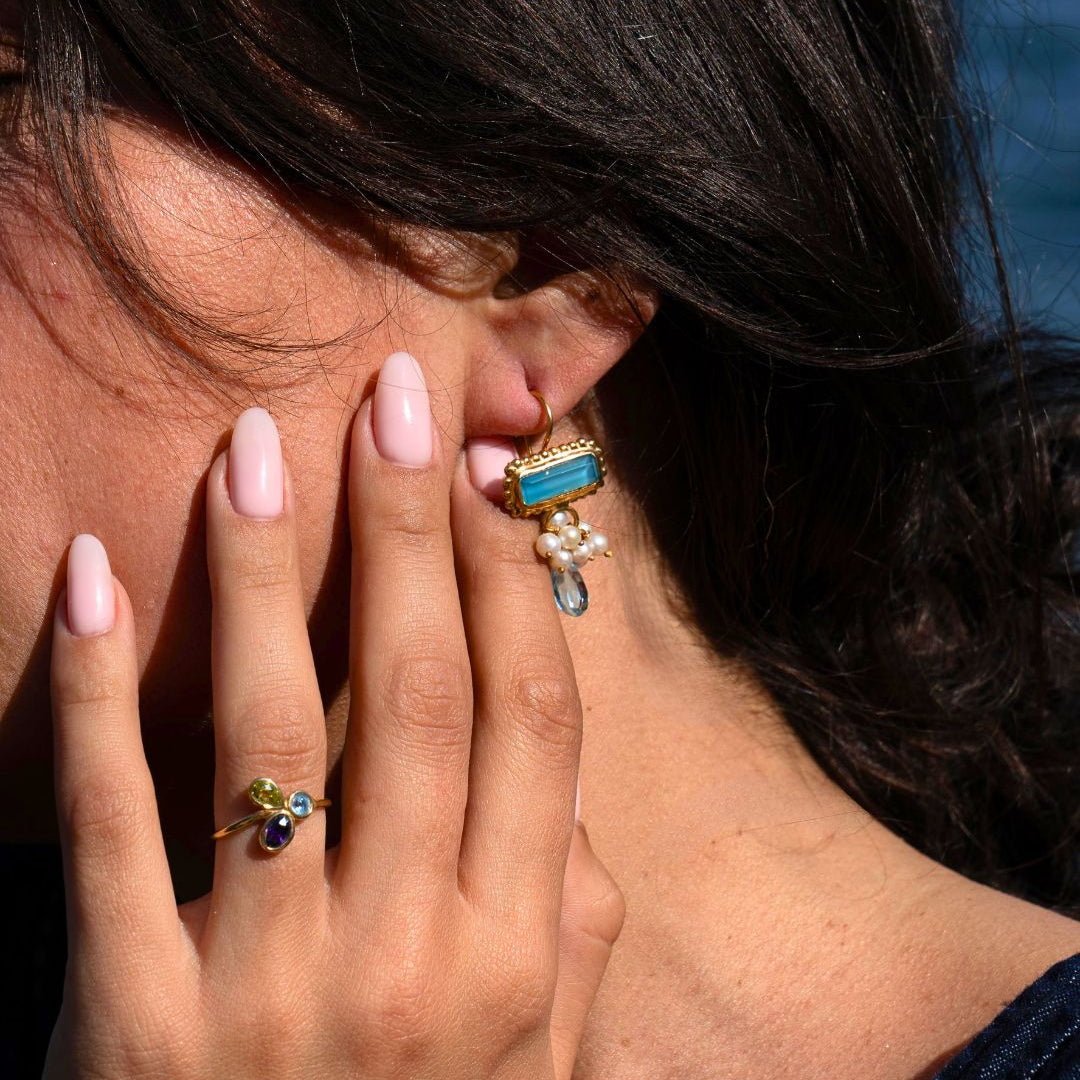 Paxos-Mymosaa-Bijoux_de_mediterranee_boucles_d_oreille_perles_turquoise_et_bague_iris_1