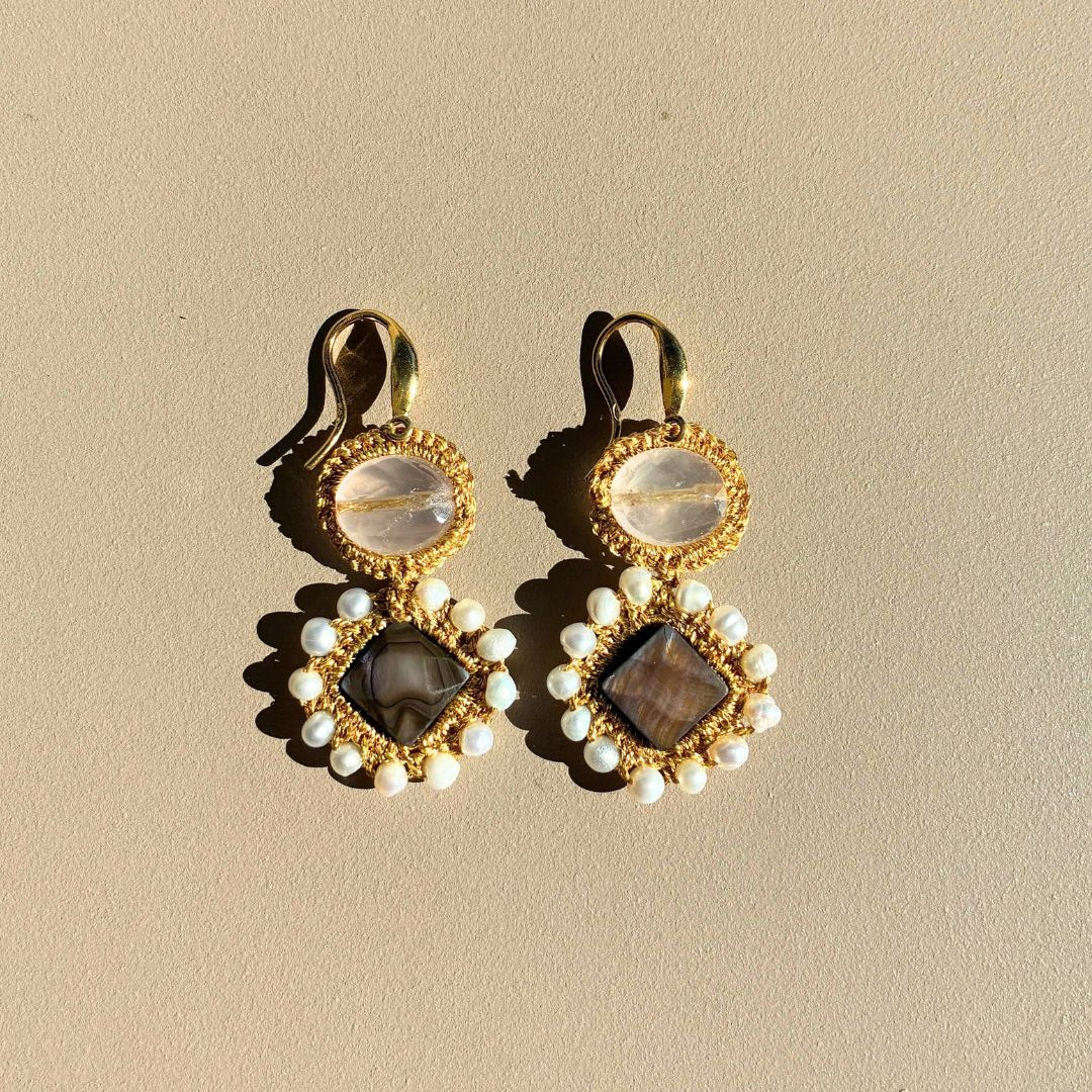 Petite_Imene_rose_Boucles_d_oreille_perle_argent_or18K_Mymosaa_bijoux_de_Mediterranee