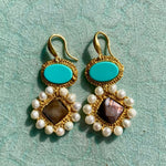 Petite_Ismene-Mymosaa-boucles-d-oreille-turquoise_quartz_fume_jade_rose-bijoux_de_Mediterranee