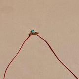 Tinos-Mymosaa_bijoux_de_Mediterranee_collier_turquoise_cordon_rouge_argent_or_detail