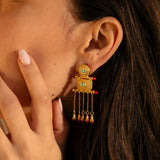 Tymfi-boucles-d-oreille_-artisanales-de-Meditaerranee-enargent-massif-or24K-corail-turquoise